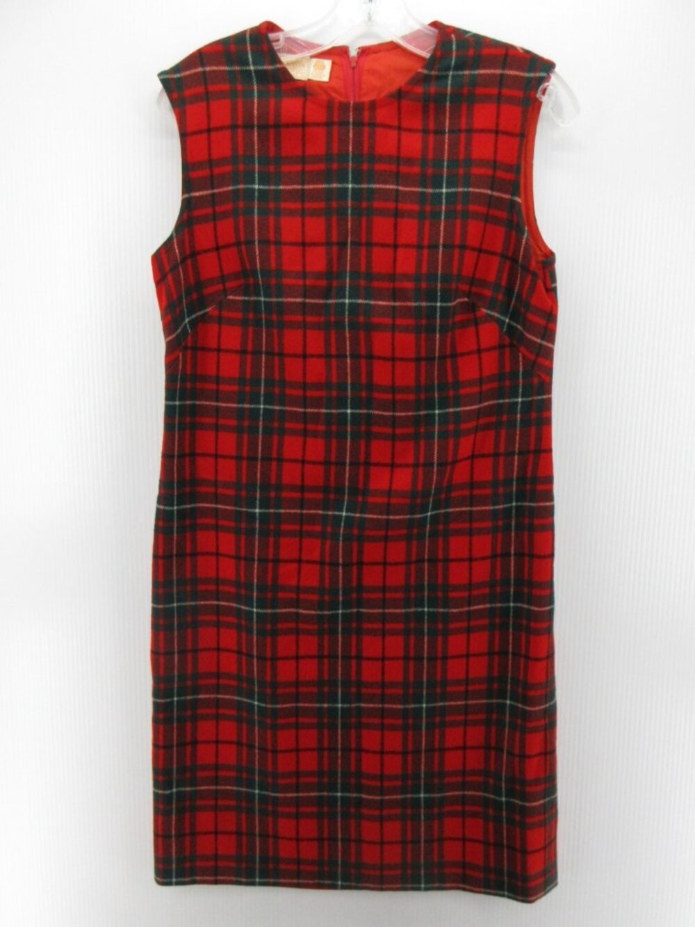 VINTAGE Pendleton Dress 12 Virgin Wool Sheath Stewart Tartan Plaid